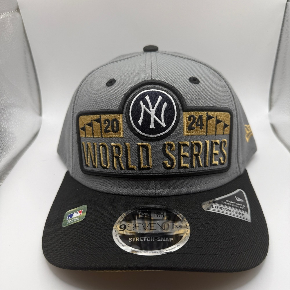 New Era New York Yankees‎ 2024 World Series League Champions 9SEVENTY Hat Grey